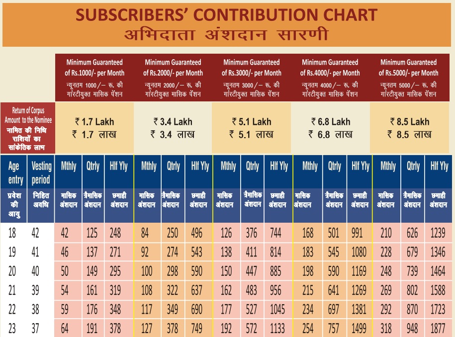 Subscribers contribution-chart