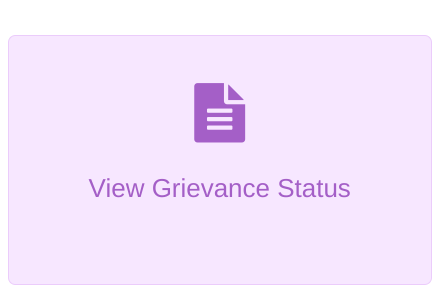e Shram Card Yojana - choosing grievance status option