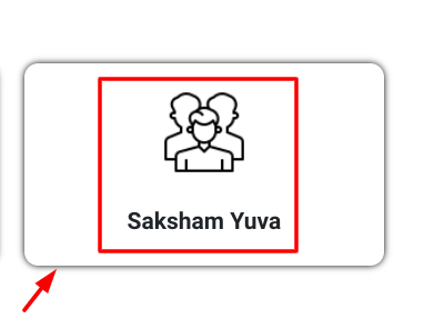 haryana kaushal rozgar nigam - choosing skaksham yuva option from website home page