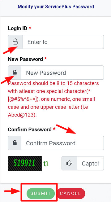 jharkhand jharseva online - filling details for recovering password menu