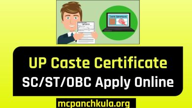 UP Caste Certificate SC_ST_OBC Apply Online