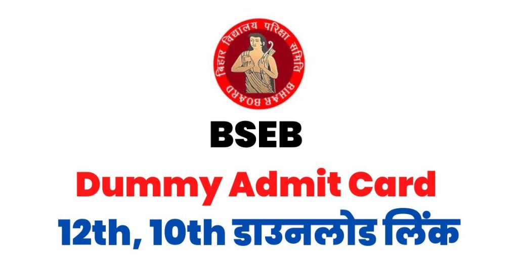 BSEB Dummy Admit Card 
