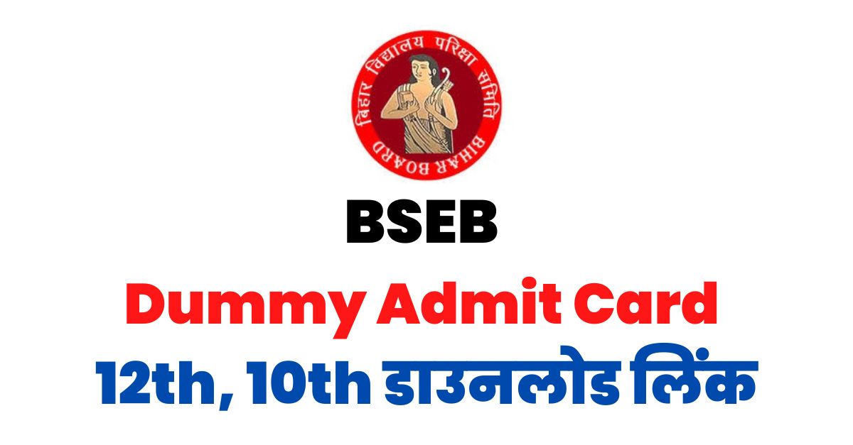 BSEB Dummy Admit Card