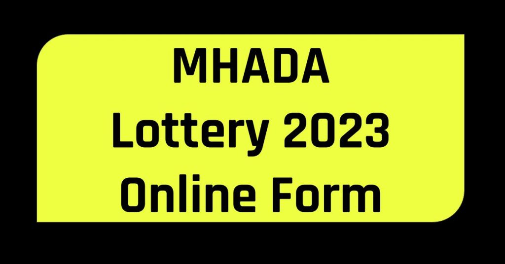 MHADA Lottery Online Registration