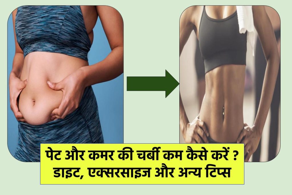 पेट और कमर की चर्बी कम कैसे करें ? – डाइट, एक्सरसाइज और अन्य टिप्स – Tips to Reduce Belly Fat in Hindi