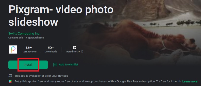 फोटो से वीडियो बनाने वाली एप्प डाउनलोड करें 