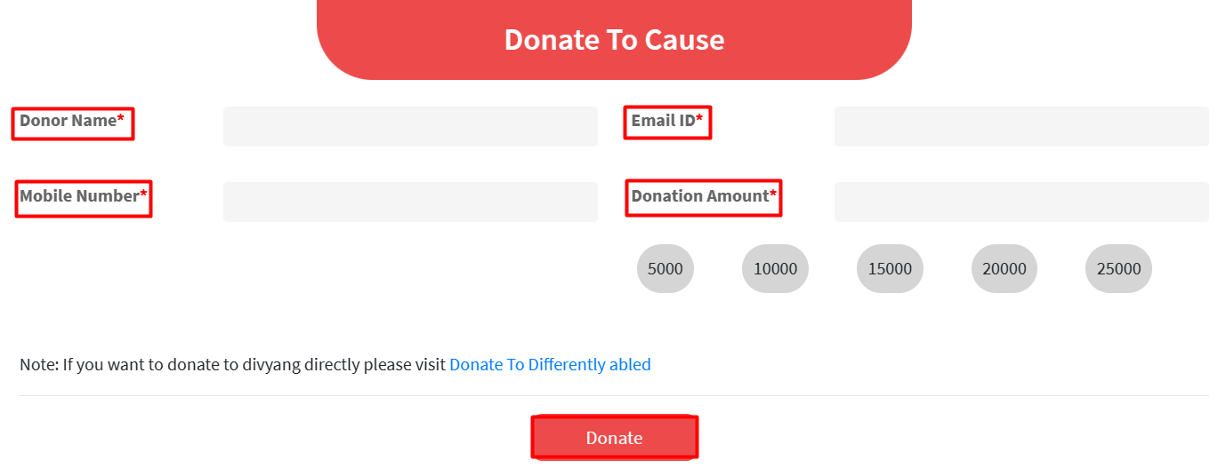 how to donate on mahasharad portal 