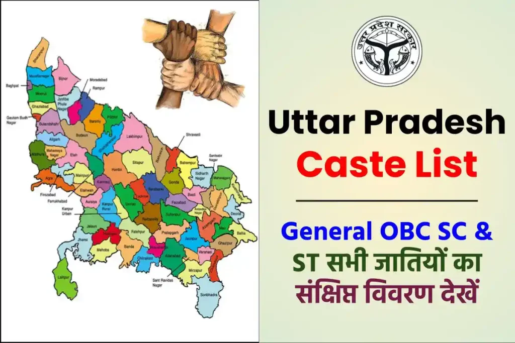 Uttar Pradesh Caste List | General OBC SC & ST In PDF